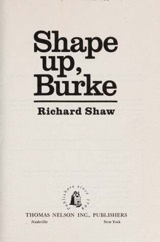 Cover of Shape Up, Burke