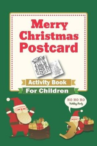 Cover of Merry Christmas Postcard Activity Book for Children