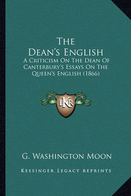 Book cover for The Dean's English the Dean's English