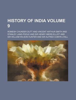 Book cover for History of India Volume 9