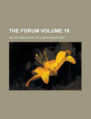 Book cover for The Forum Volume 16