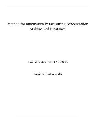 Book cover for Method for automatically measuring concentration of dissolved substance