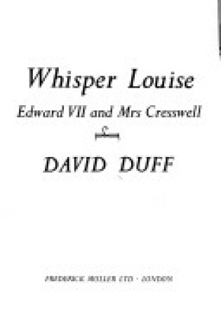 Cover of Whisper Louise