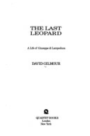 Cover of The Last Leopard