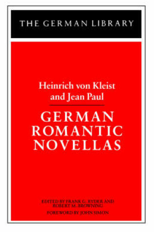 Cover of German Romantic Novellas: Heinrich von Kleist and Jean Paul