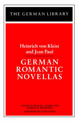 Cover of German Romantic Novellas: Heinrich von Kleist and Jean Paul