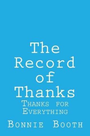 Cover of The Record of Thanks
