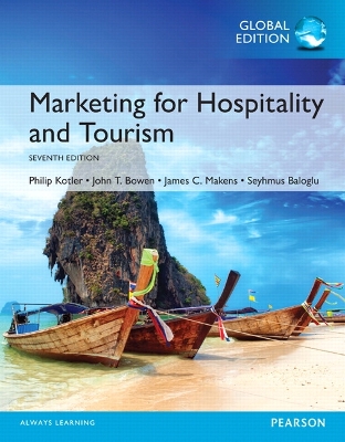 Book cover for Marketing for Hospitality and Tourism, Global Edition