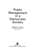 Book cover for Public Management in a Democratic Society