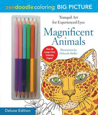 Book cover for Zendoodle Coloring Big Picture: Magnificent Animals