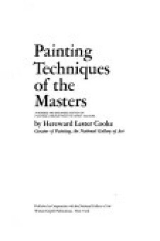 Cover of Painting Techniques of the Masters