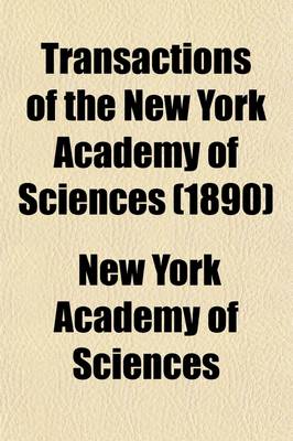 Book cover for Transactions of the New York Academy of Sciences (1890)