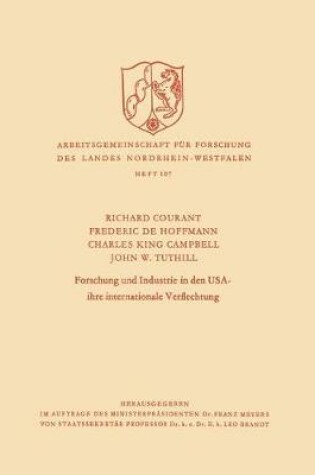 Cover of Forschung und Industrie in den USA - ihre internationale Verflechtung