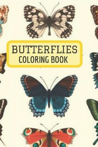 Cover of butterflies coloring book