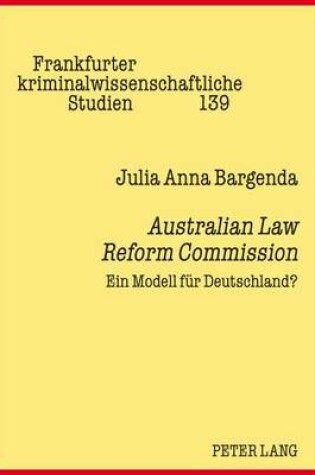 Cover of Australian Law Reform Commission