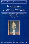 Book cover for Scepticisme Au Xvie Et Au Xviie Siecle (Le)