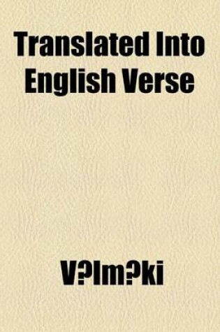 Cover of The Ramayan of Valmiki Volume 5; Translated Into English Verse