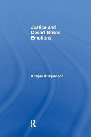 Cover of Justice and Desert-Based Emotions