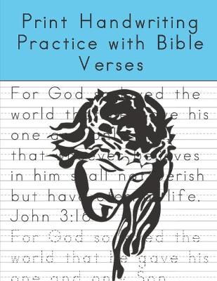 Book cover for Print Handwriting Practice with Bible Verses