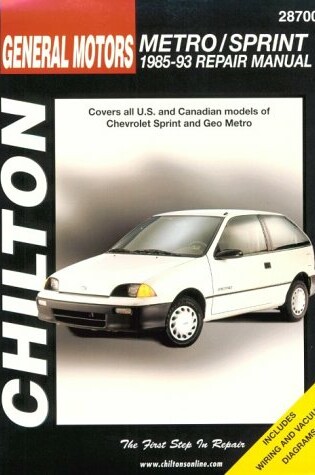 Cover of GM Chevrolet Sprint/Geo Metro, 1985-93