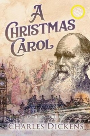 Cover of A Christmas Carol (Large Print, Annotated)
