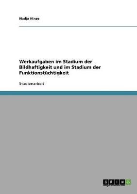 Book cover for Werkaufgaben im Stadium der Bildhaftigkeit und im Stadium der Funktionstuchtigkeit