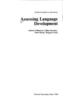 Book cover for Assessing Language Development