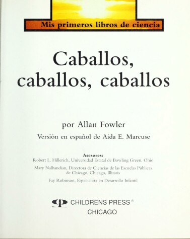 Book cover for Caballos, Caballos, Caballos