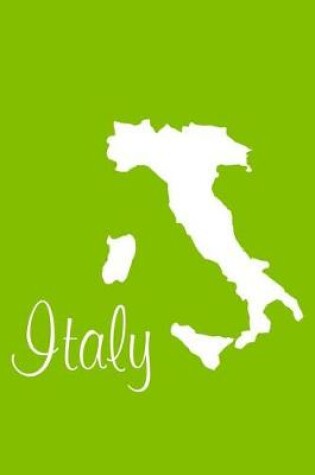 Cover of Italy - Lime Green Blank Notebook