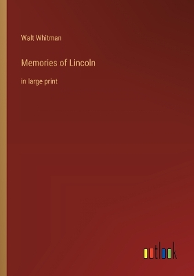 Book cover for Memories of Lincoln
