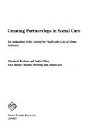 Cover of Creating Partnerships in Social Care