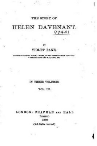 Cover of The Story of Helen Davenant - Vol. III