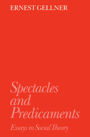 Cover of Spectacles and Predicaments