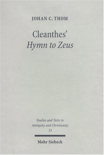 Book cover for Cleanthes' Hymn to Zeus