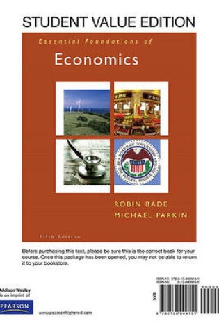 Cover of Essentials Foundations of Econmomics