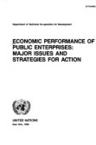 Cover of Economic performance of public enterprises