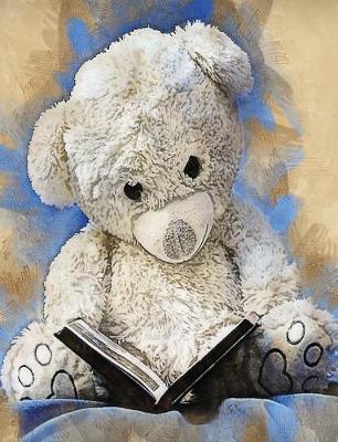 Book cover for Grunge Teddy Bear Journal, College Ruled