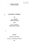 Book cover for Ancient Cyprus