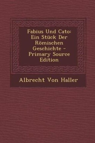 Cover of Fabius Und Cato