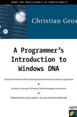 Cover of A Programmer's Introduction to Windows DNA