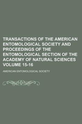 Cover of Transactions of the American Entomological Society and Proceedings of the Entomological Section of the Academy of Natural Sciences (V. 7 1878]79)