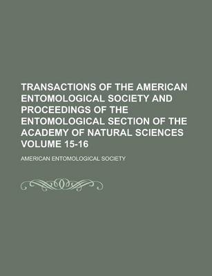 Book cover for Transactions of the American Entomological Society and Proceedings of the Entomological Section of the Academy of Natural Sciences (V. 7 1878]79)