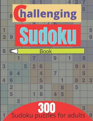 Book cover for Challenging sudoku book