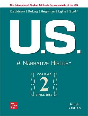 Book cover for US: A Narrative History Volume 2: Since 1865 ISE