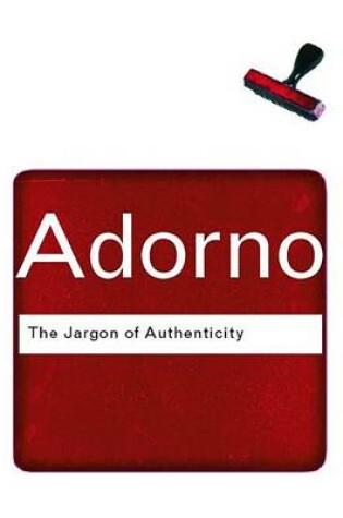 Cover of The Jargon of Authenticity