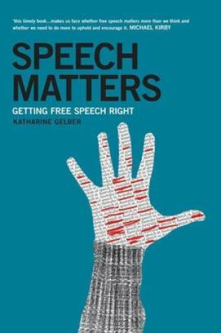 Cover of Speech Matters: Getting Free Speech Right