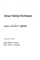 Book cover for Berger: Group *Training* Techniques