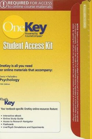 Cover of OneKey CourseCompass, Student Access Kit, Psychology