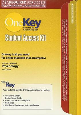 Book cover for OneKey CourseCompass, Student Access Kit, Psychology