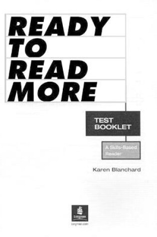 Cover of Ready to Read More, Test Booklet